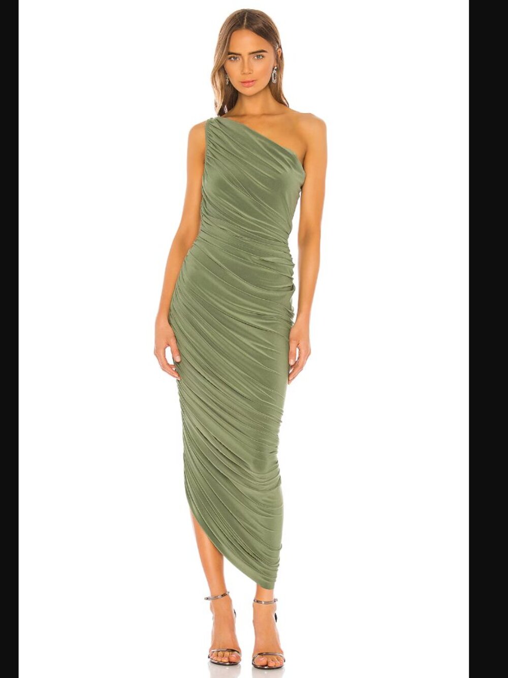 Norma Kamali Diane Gown in Celadon